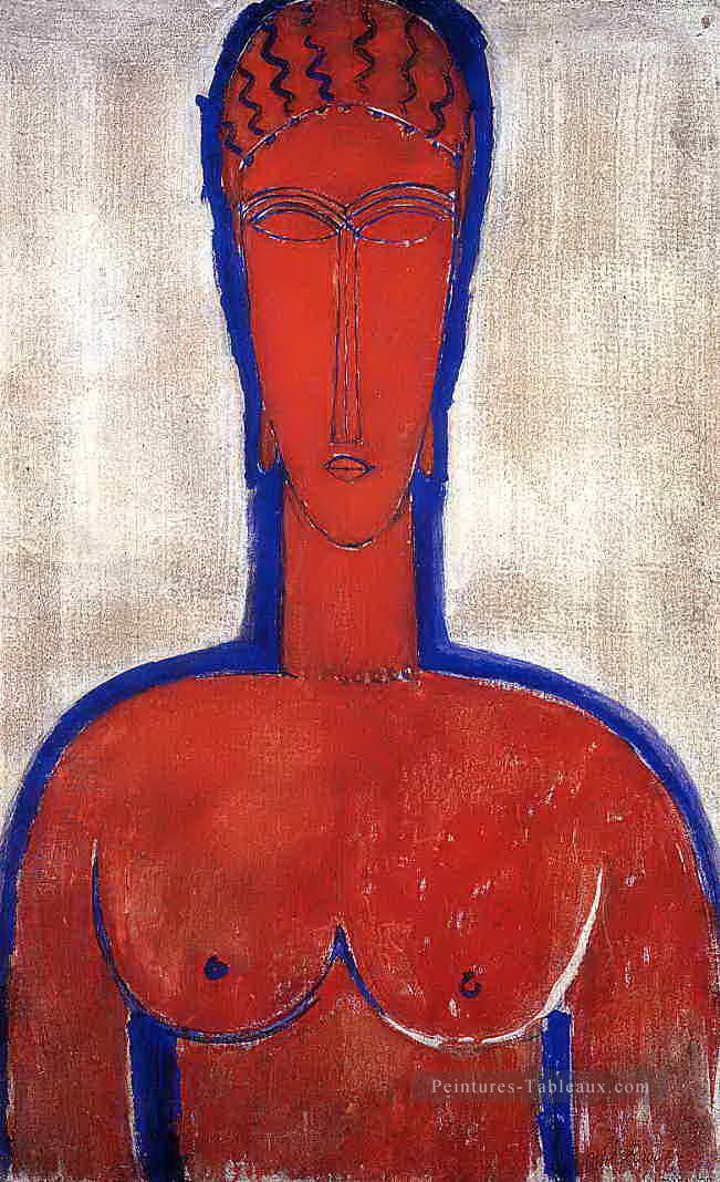 grand buste rouge leopold ii 1913 Amedeo Modigliani Peintures à l'huile